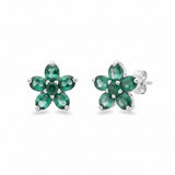 Arete Mini Flor Esmeralda