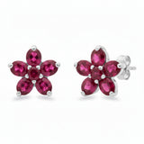 Arete Mini Flor Rubi