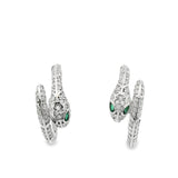 Aretes de Serpiente con Circonias