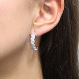 Aretes Hoja de Circonias