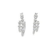 Aretes Laurel con Circonia Blanco