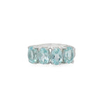 Anillo Nomeolvides de Topacio Azul