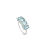 Anillo Nomeolvides de Topacio Azul Topaz Azul / 6