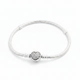 Pulsera Para Dijes Con Broche De Corazón