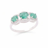 Anillo de Piedras Naturales con Circonia