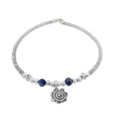 Pulsera Semirrígida Con Dije De Flor 5cm