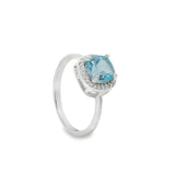 Anillo Jacinto de Topacio Azul 6