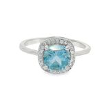 Anillo Jacinto de Topacio Azul 6