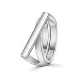 Anillo De Plata Plano Liso / #6