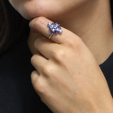 Anillo de Plata con Piedras Preciosas