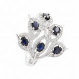 Anillo Pétalos de Piedras Preciosas con Circonia