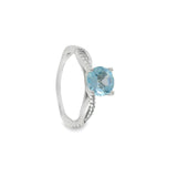 Anillo Agapando de Topacio Azul 6