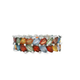 Anillo Anturio de Zafiro Multicolor 6