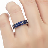 Anillo Crisantemo de Zafiro