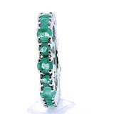 Anillo Churumbela De Plata Con Piedras Preciosas
