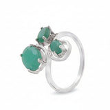 Anillo De Piedra Natural Esmeralda Esmeralda / 6