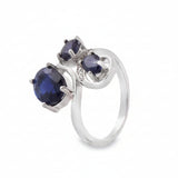 Anillo De Piedra Natural Zafiro Zafiro / 6