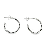 Arracada De Plata Con Bolitas