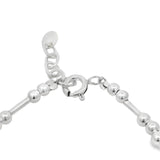 Pulsera Rigida de Plata con Dije de Hoja