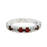 Anillo Churumbela Celestial Granate Granate / 6.5