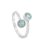 Anillo Orquídea de Topacio Azul 8