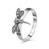 Anillo Libélula De Plata #6
