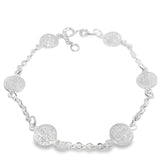 Pulsera Medalla de San Benito de Plata