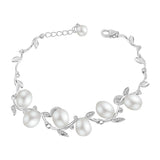 Pulsera Hojas de Perla