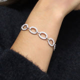 Pulsera Eslabón de Circonia