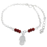 Pulsera Mano de Fátima Rojo