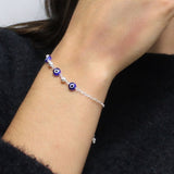 Pulsera Ojo Turco de Plata