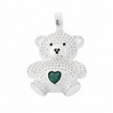Dije Oso con Corazón de Circonia