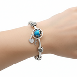 Charm Galaxia Azul con Luna