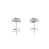 Arete Flor de Amatista con Circonia