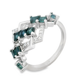 Anillo de Piedras Preciosas con Circonia Rubi / #6