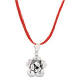 Collar De Seda Con Dije De Flor