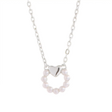 Collar De Perlas Con Corazón