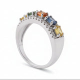 Anillo Zafiro De Color 6.5