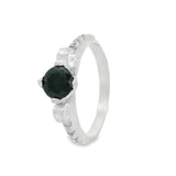 Anillo Solitario Con Circonia Blanco / 5