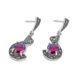 Arete Marquesita Siempre Elgante Rojo