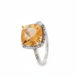 Anillo Citrina Piedras Preciosas 5