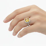Anillo Citrina Piedras Preciosas 5