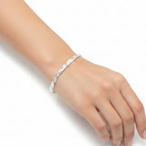 Pulsera Italiana Trenzada Diamantada