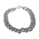 Pulsera De Plata Con Marquesita