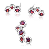 Juego De Plata Con Circonia Blanco