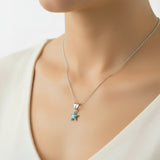 Dije para Pulsera y Collar de Estrella de Mar Azul