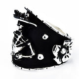 Anillo Catrina Mariachi Oxidado De Plata