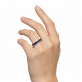 Anillo Churumbela De Plata Con Piedras Preciosas