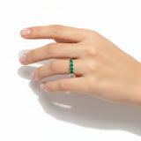 Anillo De Plata Con Esmeralda