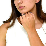 Anillo De Plata Con Piedras Preciosas